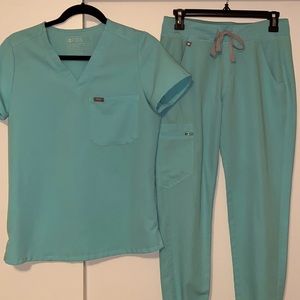 Figs Scrubs Set Fresh Aqua XXS/XS